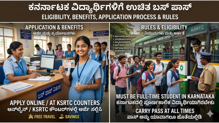 Students Free Bus Pass in Karnataka