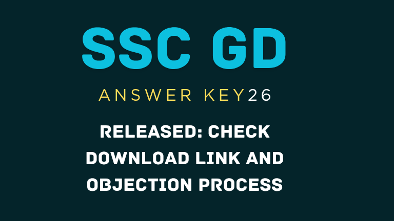SSC GD Answer Key 2026 Released